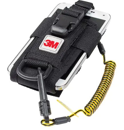 Étui ajustable pour radio et téléphone avec câble d’attache boudiné à crochet et à boucle « Clip2Loop »